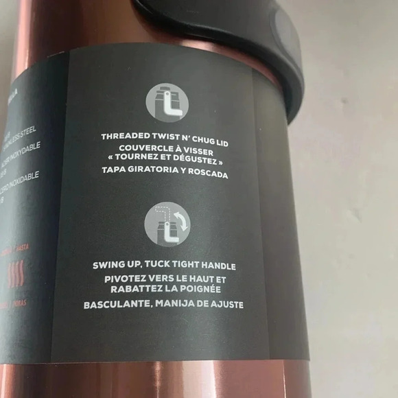 Igloo 36 oz Water Bottle Stainless Steel Flamingo Bronze New - Picture 8 of 10